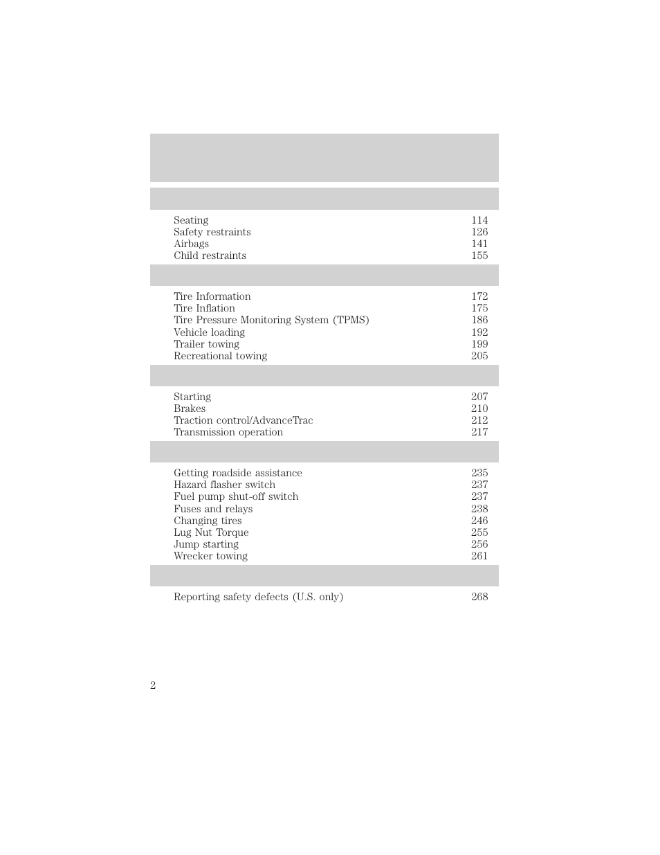 FORD 2006 Explorer v.1 User Manual | Page 2 / 328