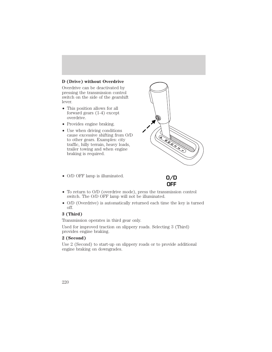 Driving | FORD 2006 Explorer v.1 User Manual | Page 220 / 328