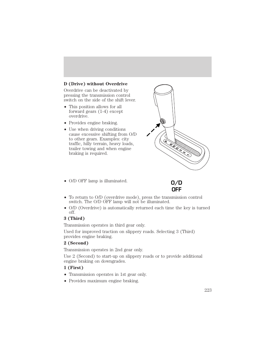 Driving | FORD 2006 Explorer v.1 User Manual | Page 223 / 328