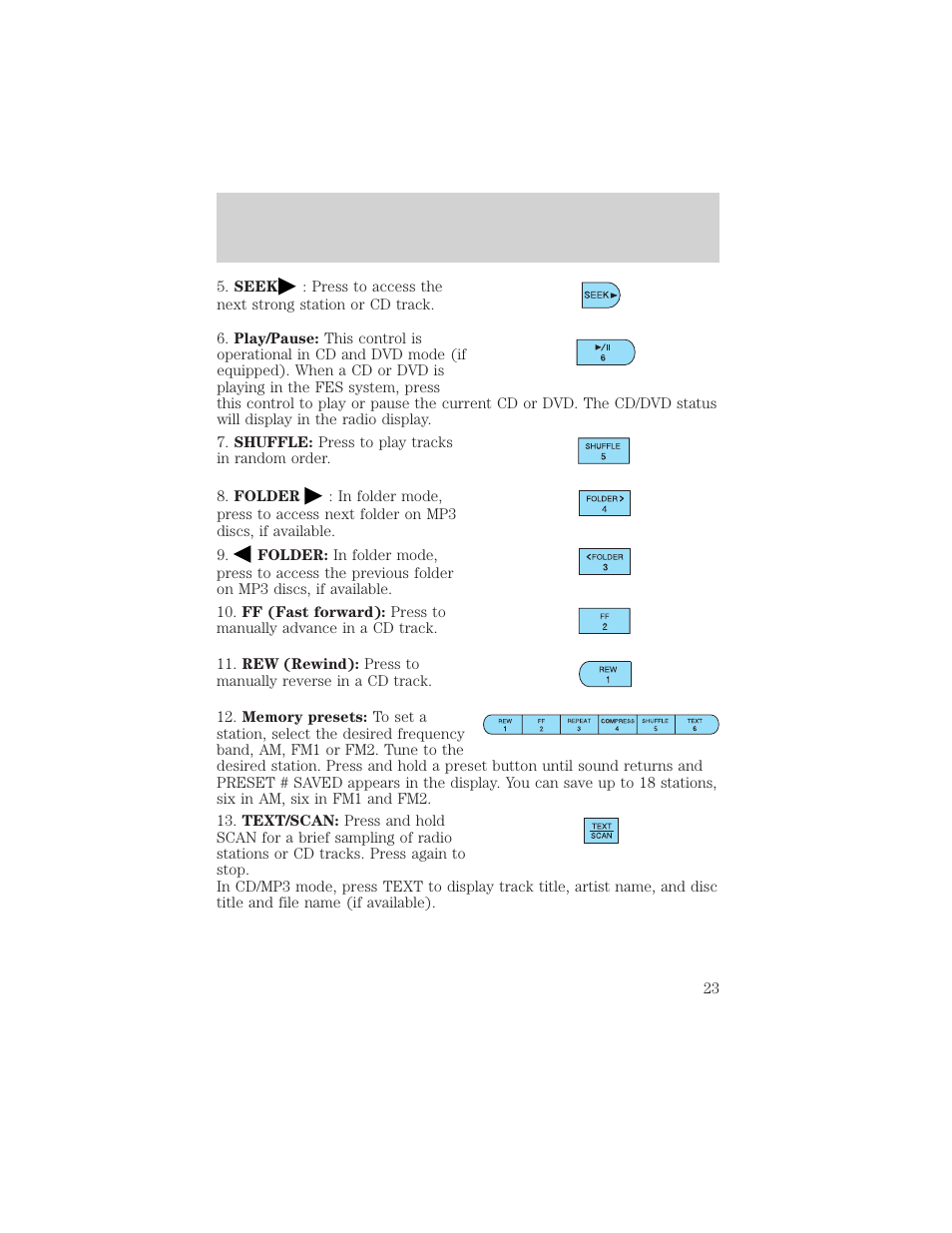 Entertainment systems | FORD 2006 Explorer v.1 User Manual | Page 23 / 328