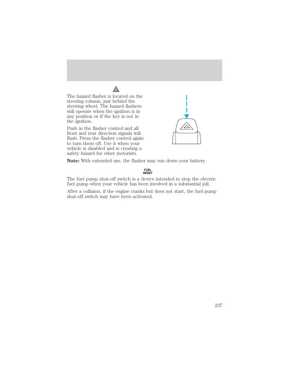 Roadside emergencies | FORD 2006 Explorer v.1 User Manual | Page 237 / 328