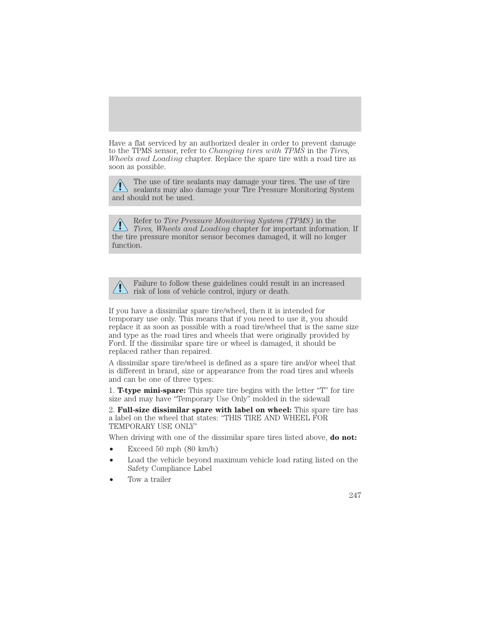 Roadside emergencies | FORD 2006 Explorer v.1 User Manual | Page 247 / 328