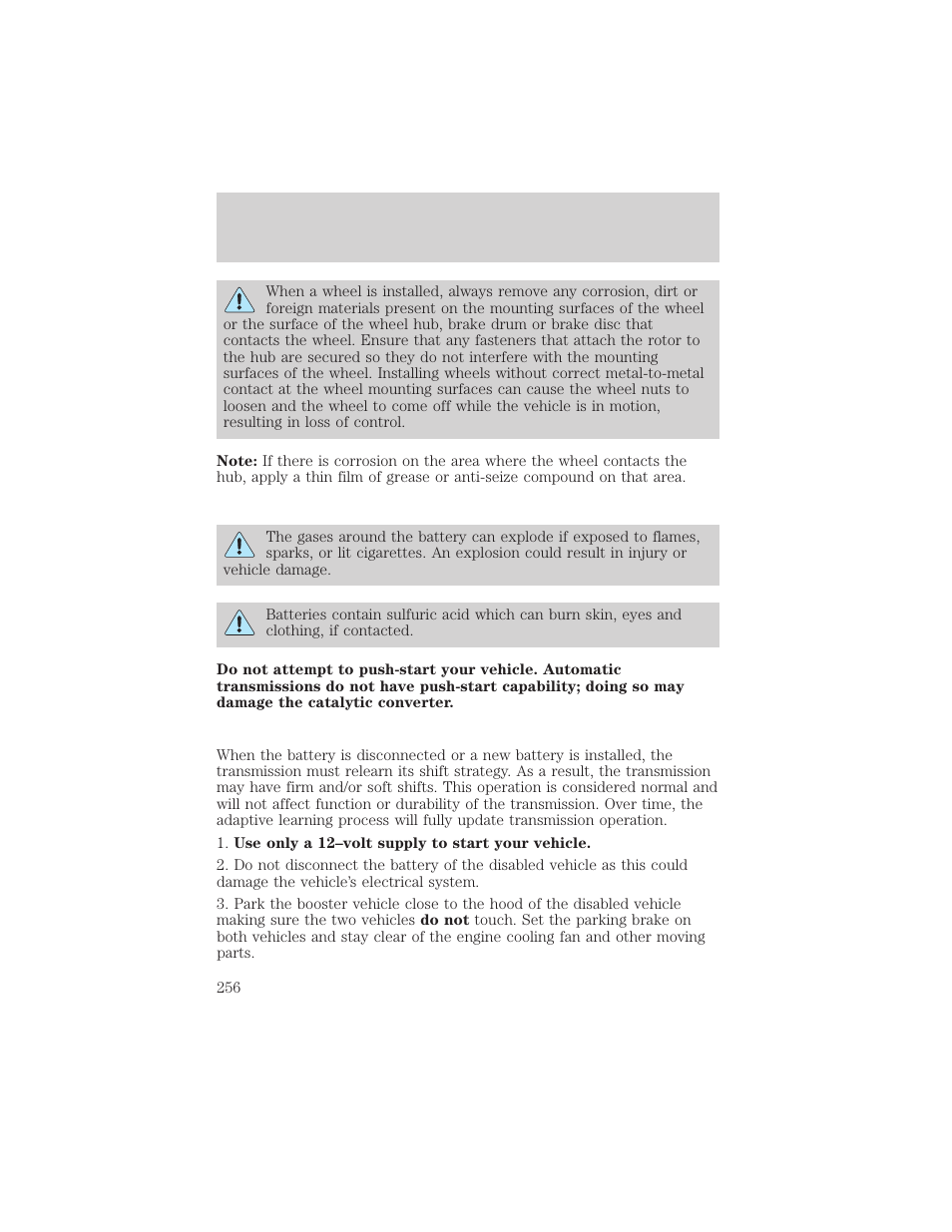 Roadside emergencies | FORD 2006 Explorer v.1 User Manual | Page 256 / 328