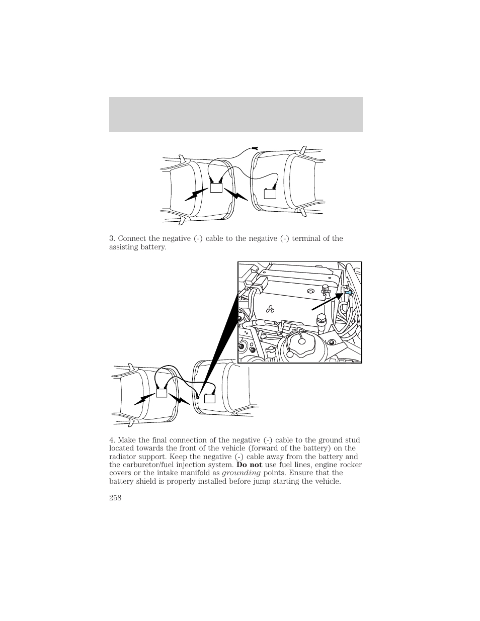 Roadside emergencies | FORD 2006 Explorer v.1 User Manual | Page 258 / 328