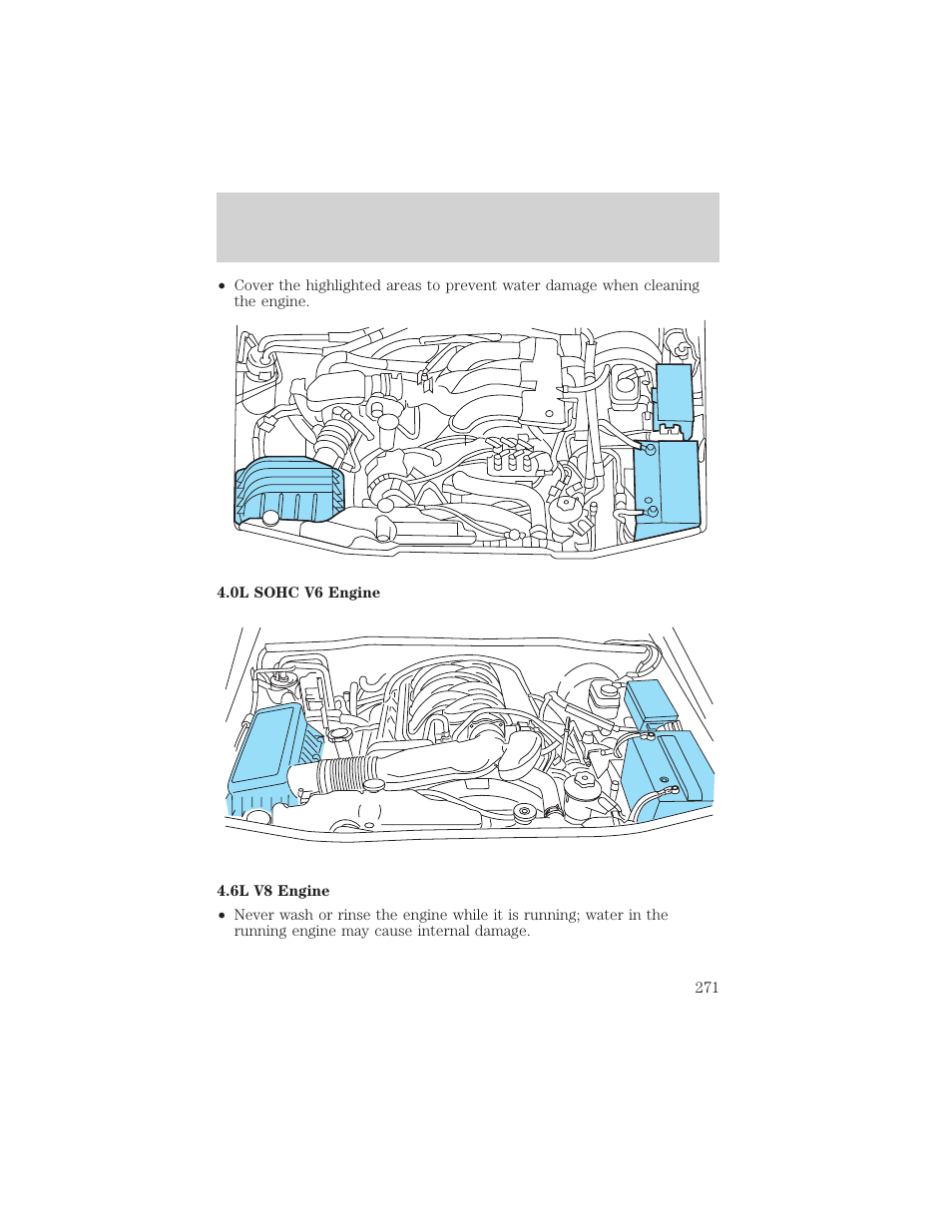 Cleaning | FORD 2006 Explorer v.1 User Manual | Page 271 / 328