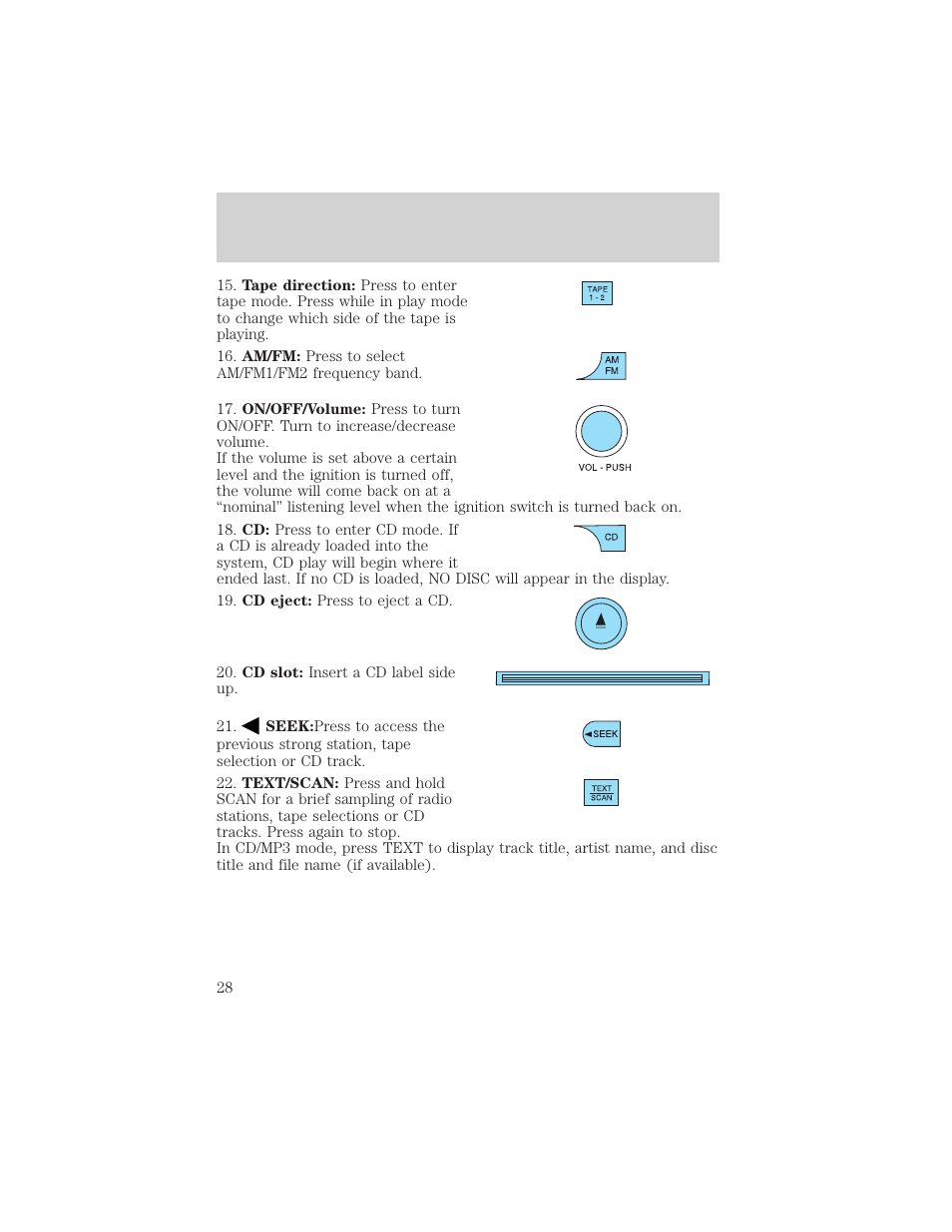 Entertainment systems | FORD 2006 Explorer v.1 User Manual | Page 28 / 328