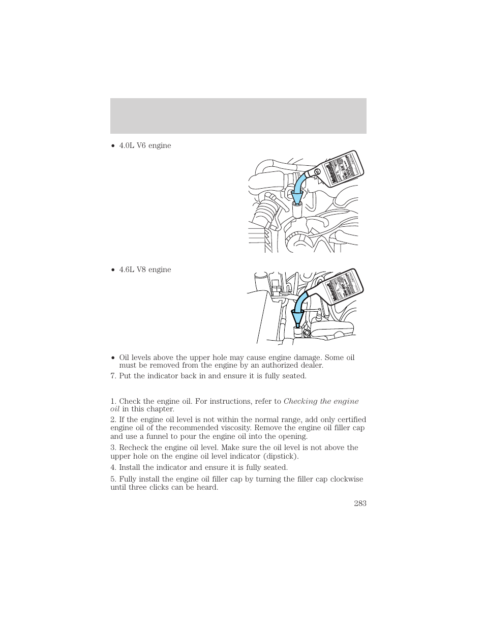 Maintenance and specifications | FORD 2006 Explorer v.1 User Manual | Page 283 / 328