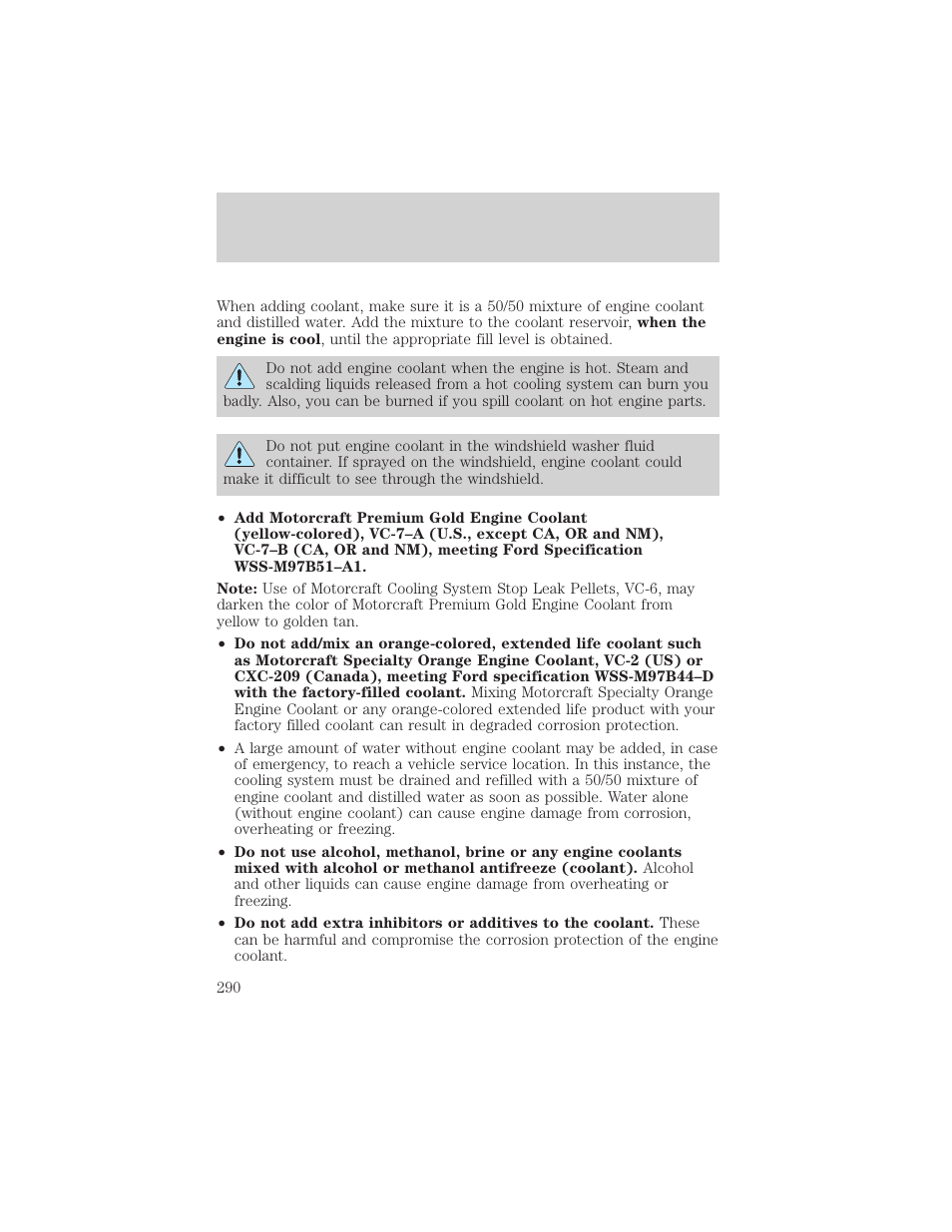 Maintenance and specifications | FORD 2006 Explorer v.1 User Manual | Page 290 / 328