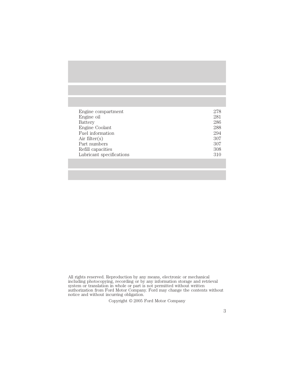 FORD 2006 Explorer v.1 User Manual | Page 3 / 328