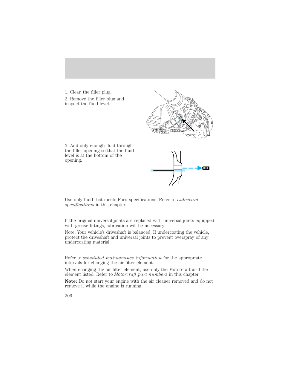 Maintenance and specifications | FORD 2006 Explorer v.1 User Manual | Page 306 / 328