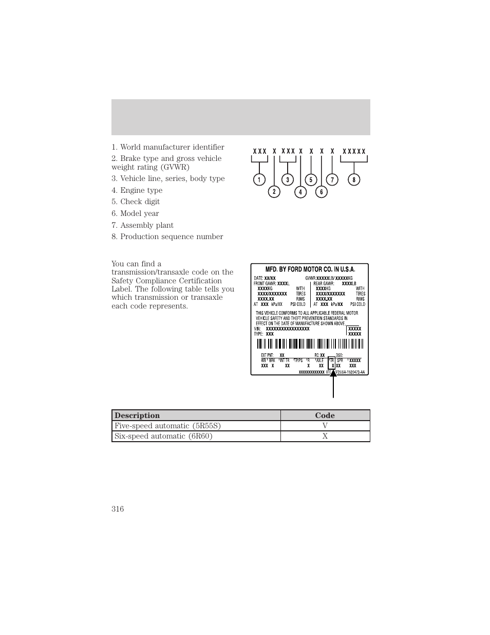 Maintenance and specifications | FORD 2006 Explorer v.1 User Manual | Page 316 / 328