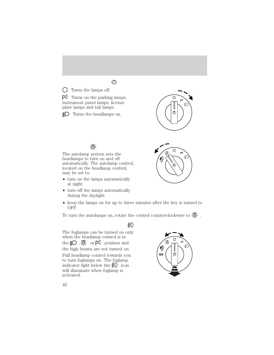 Lights | FORD 2006 Explorer v.1 User Manual | Page 42 / 328