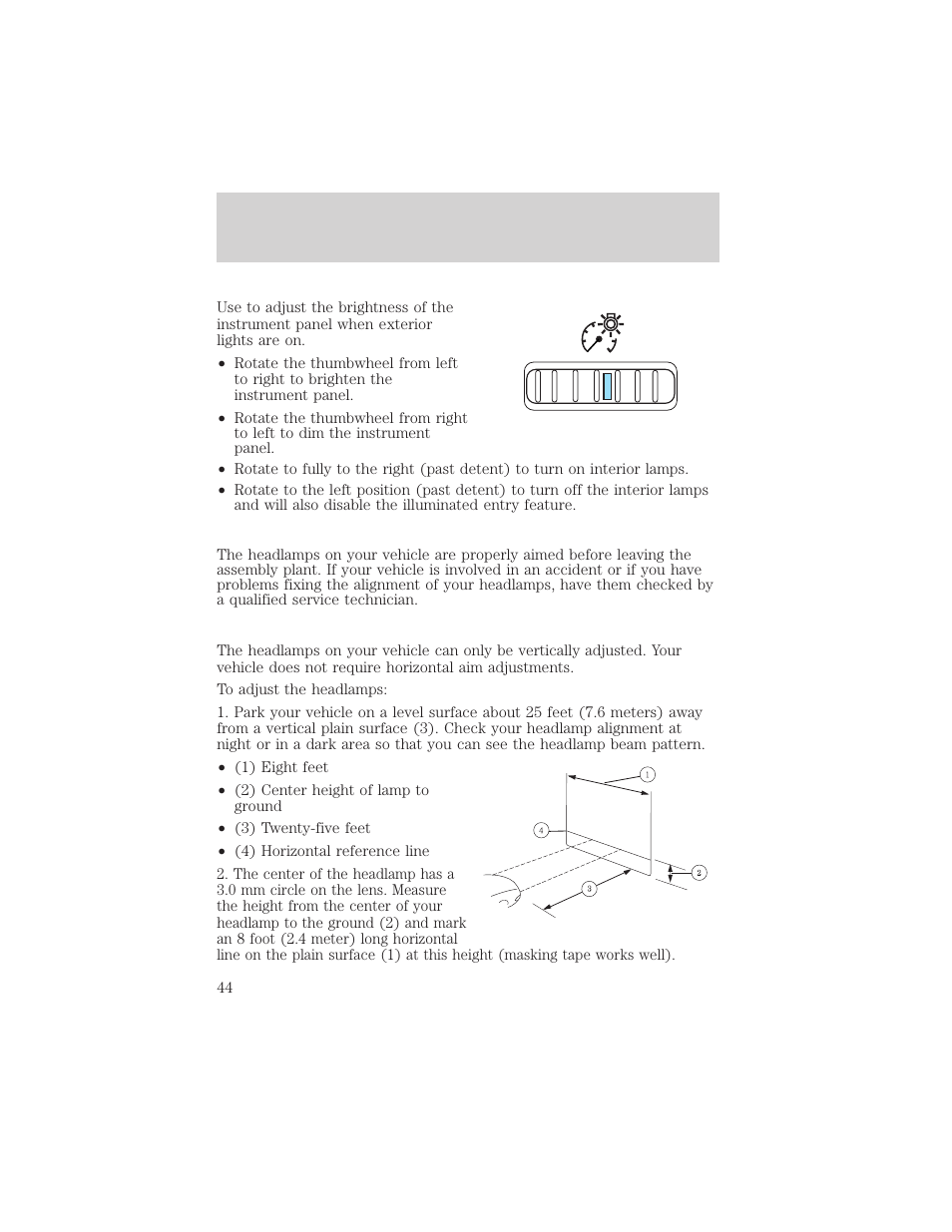 Lights | FORD 2006 Explorer v.1 User Manual | Page 44 / 328