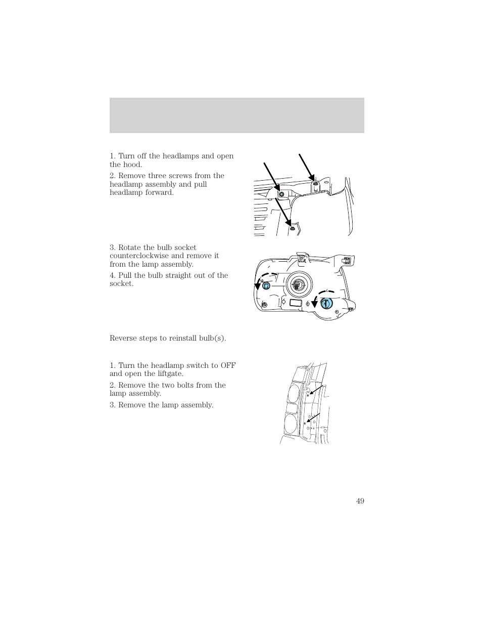 Lights | FORD 2006 Explorer v.1 User Manual | Page 49 / 328
