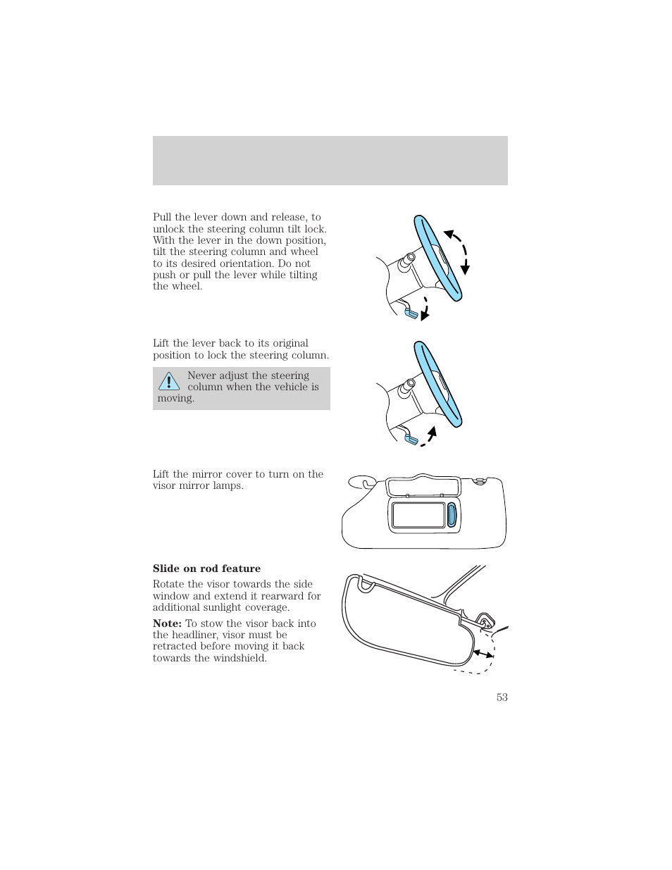 Driver controls | FORD 2006 Explorer v.1 User Manual | Page 53 / 328