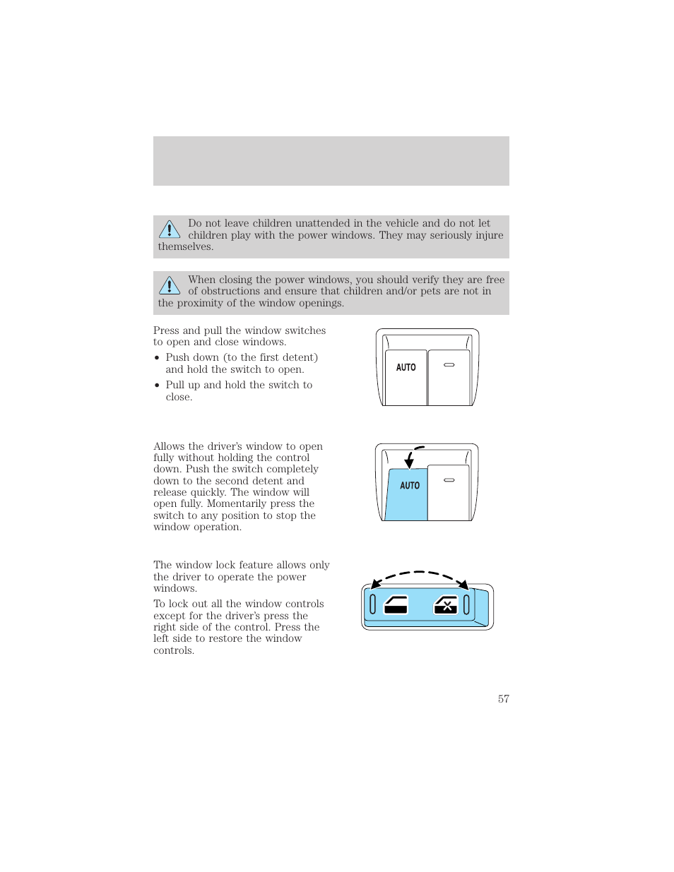 Driver controls | FORD 2006 Explorer v.1 User Manual | Page 57 / 328