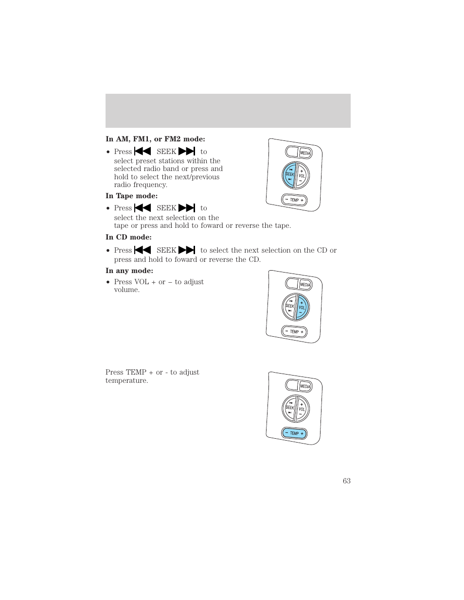 Driver controls | FORD 2006 Explorer v.1 User Manual | Page 63 / 328