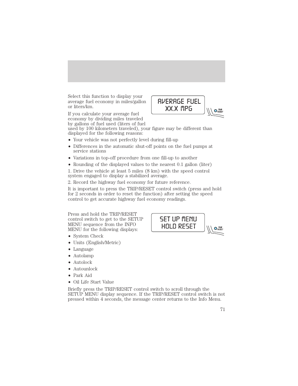 Driver controls | FORD 2006 Explorer v.1 User Manual | Page 71 / 328