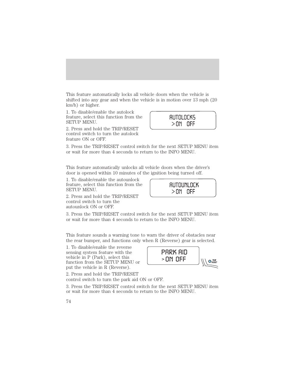 Driver controls | FORD 2006 Explorer v.1 User Manual | Page 74 / 328