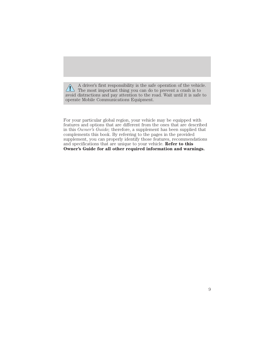 Introduction | FORD 2006 Explorer v.1 User Manual | Page 9 / 328