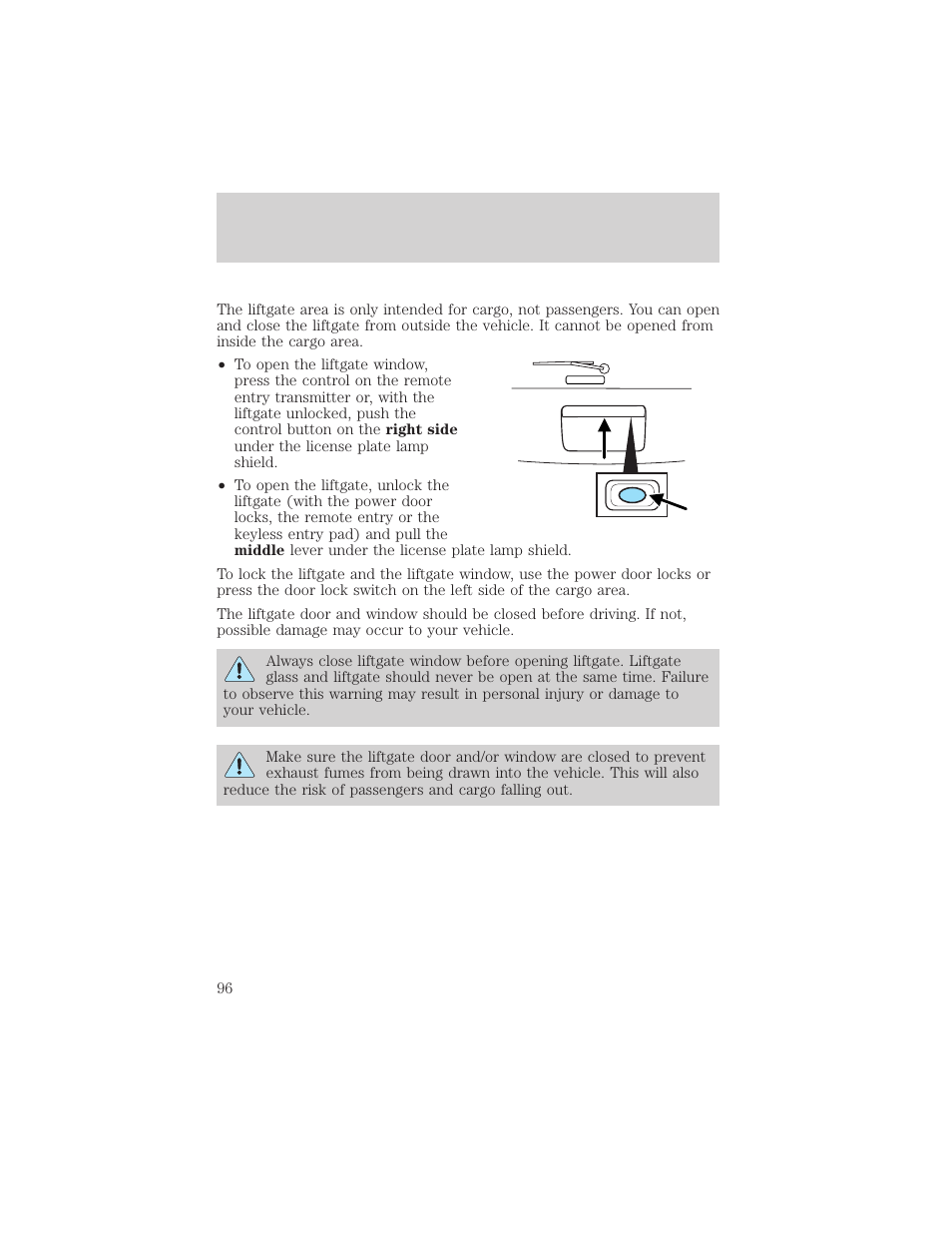 Driver controls | FORD 2006 Explorer v.1 User Manual | Page 96 / 328