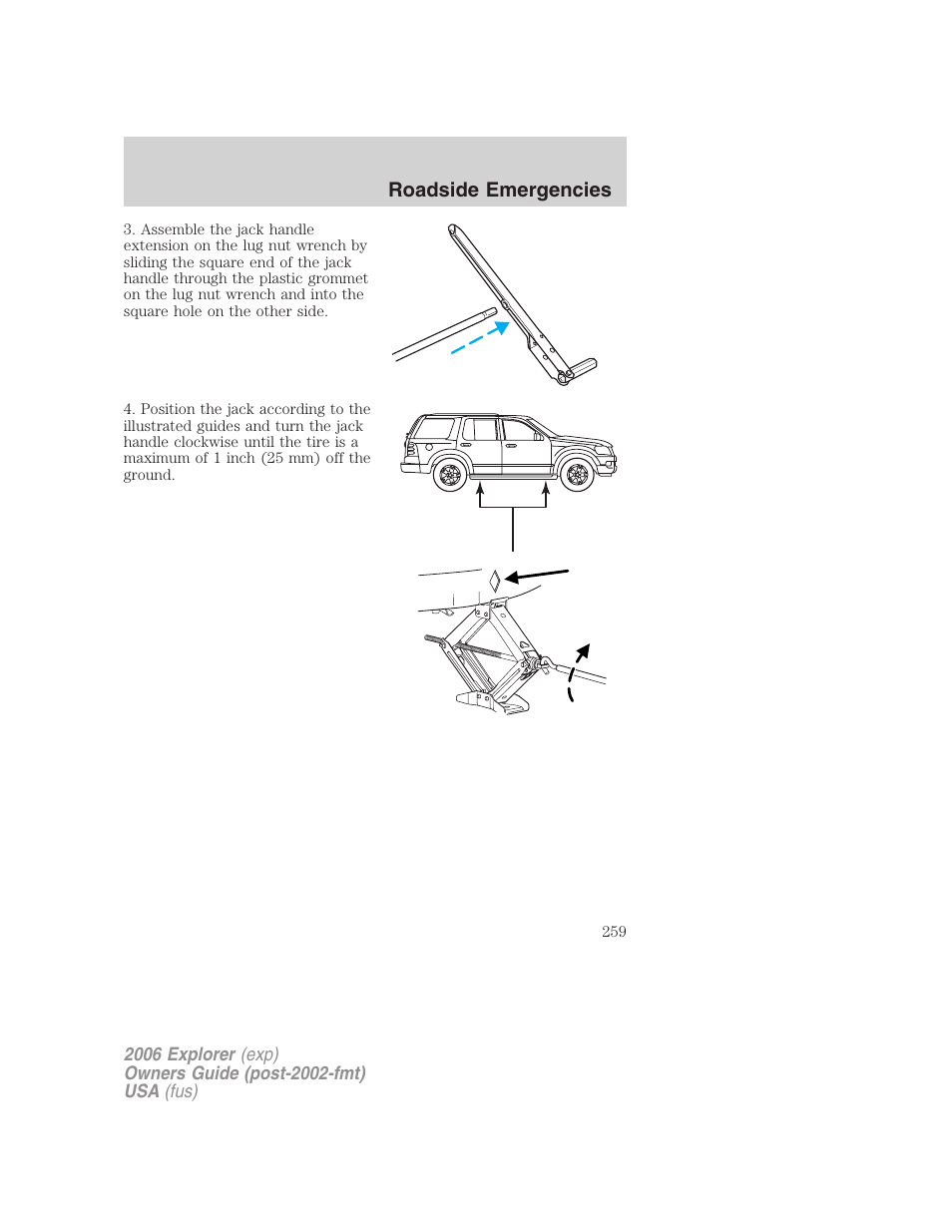 FORD 2006 Explorer v.2 User Manual | Page 259 / 336