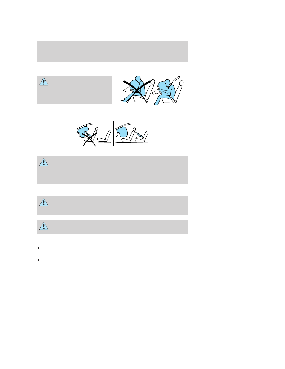 Important srs precautions, Seating and safety restraints | FORD 2006 F-150 v.1 User Manual | Page 137 / 336