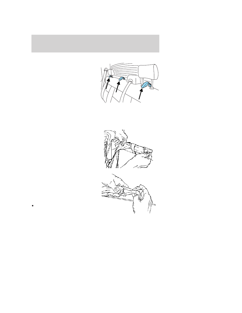 Rear seat tether strap attachment, Seating and safety restraints | FORD 2006 F-150 v.1 User Manual | Page 161 / 336