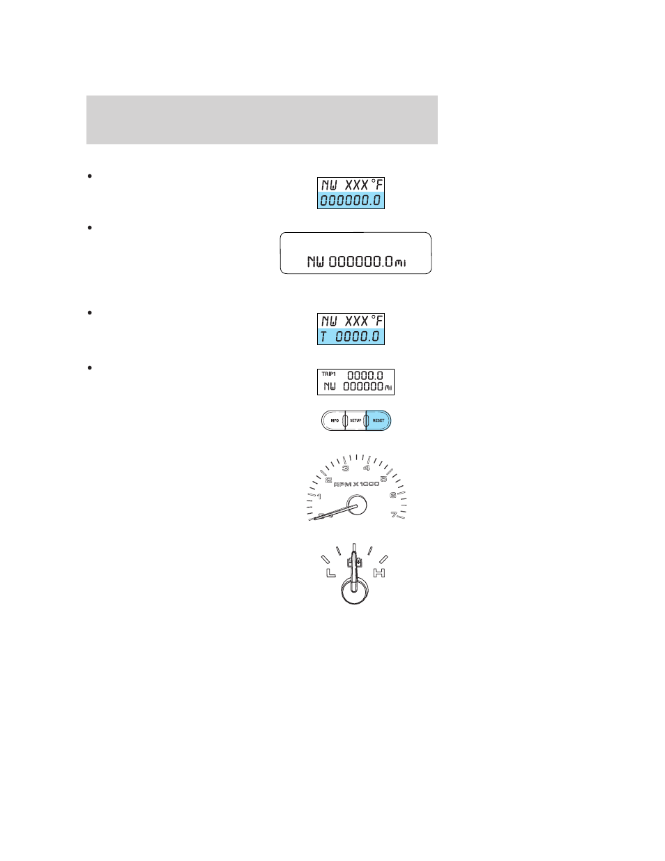 Instrument cluster | FORD 2006 F-150 v.1 User Manual | Page 20 / 336