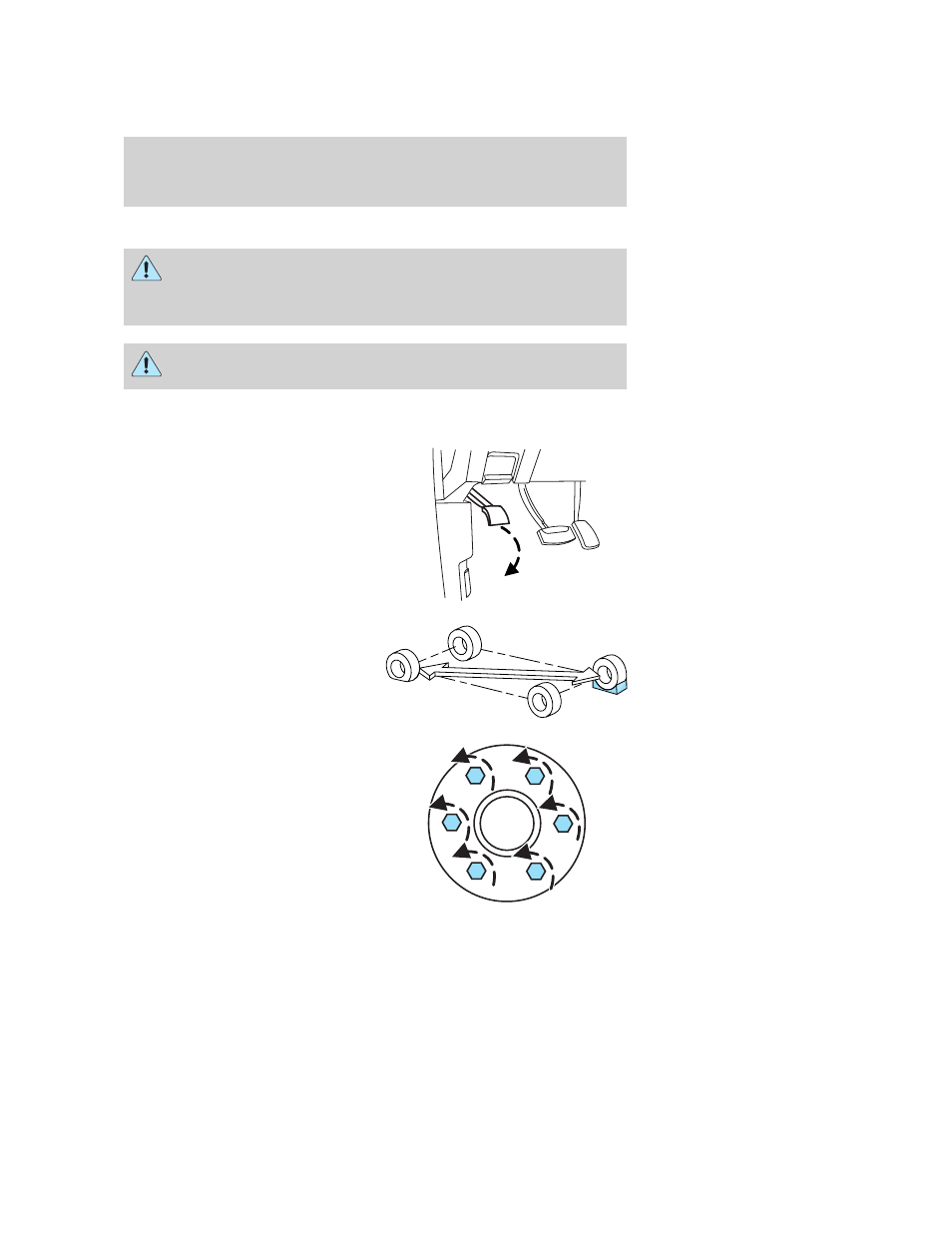 Tire change procedure, Roadside emergencies | FORD 2006 F-150 v.1 User Manual | Page 247 / 336