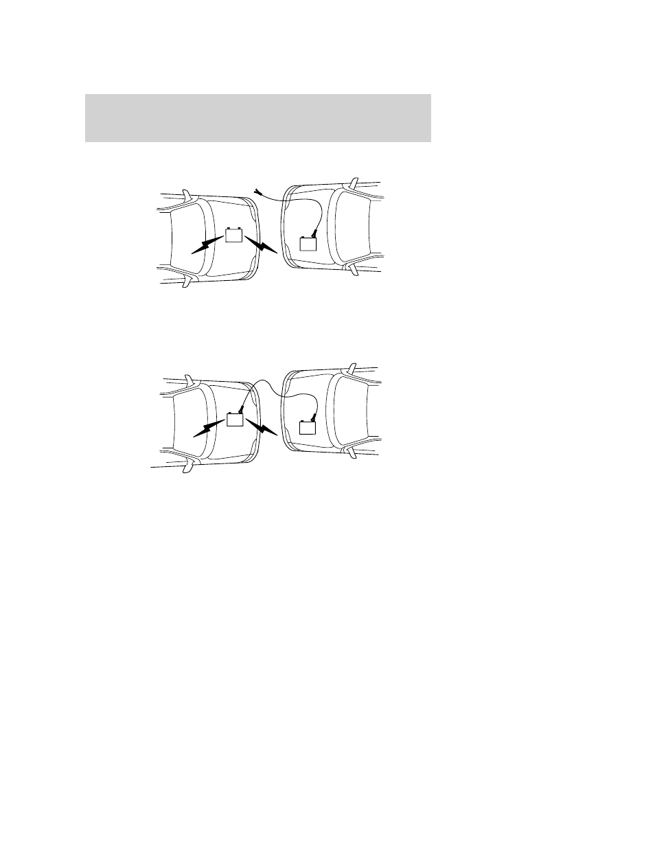 Connecting the jumper cables, Roadside emergencies | FORD 2006 F-150 v.1 User Manual | Page 252 / 336