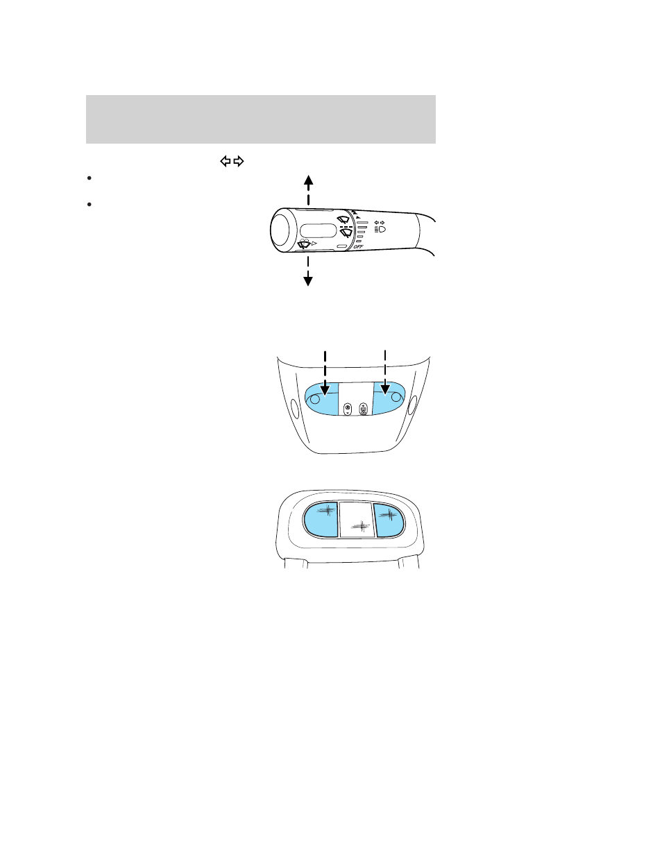 Turn signal control, Interior lamps, Map lamps | Rear map lamp (if equipped), Lights | FORD 2006 F-150 v.1 User Manual | Page 57 / 336