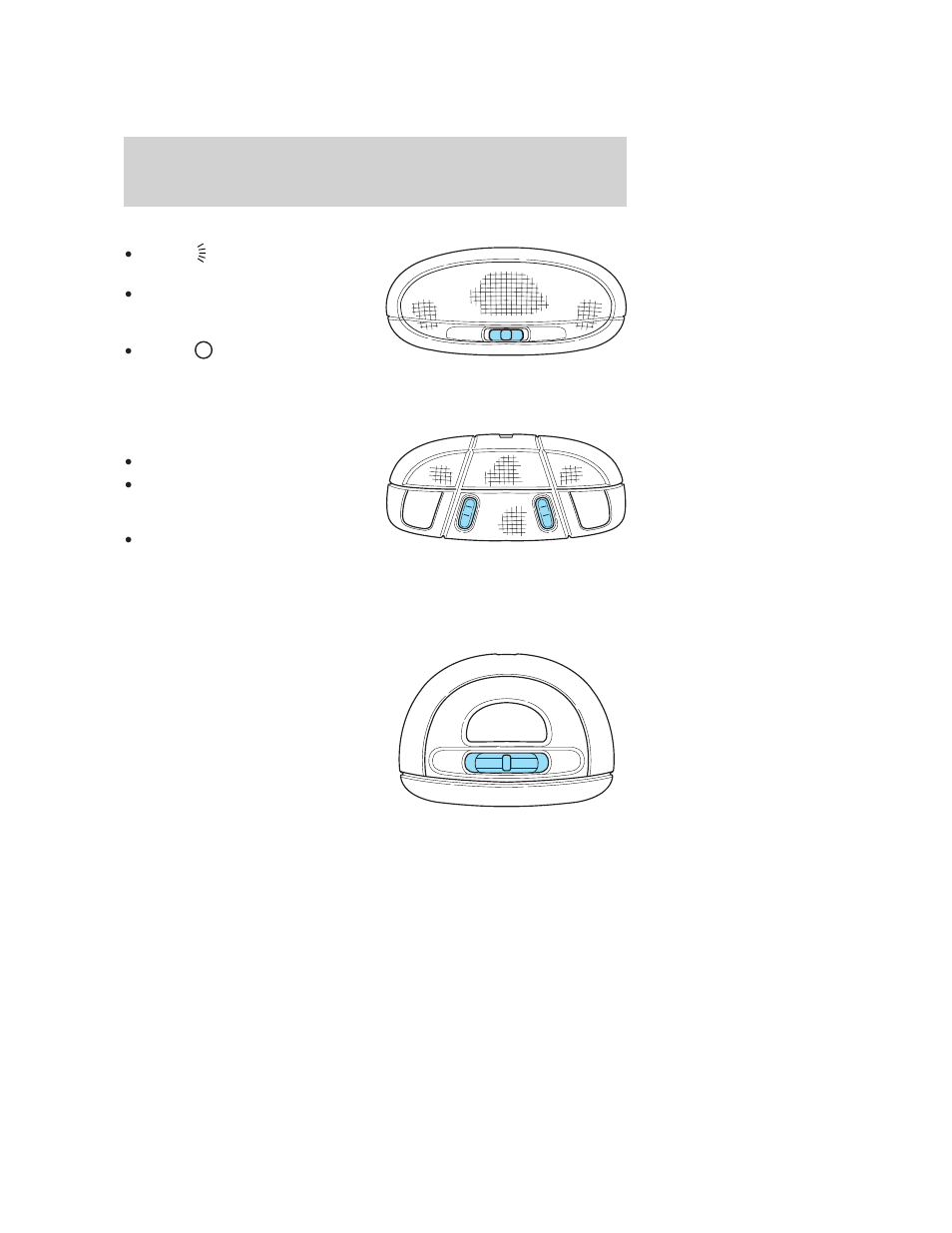Rear dome lamp (if equipped), Dome/courtesy lamps (if equipped), Courtesy/reading/cargo lamps (if equipped) | Lights | FORD 2006 F-150 v.1 User Manual | Page 58 / 336