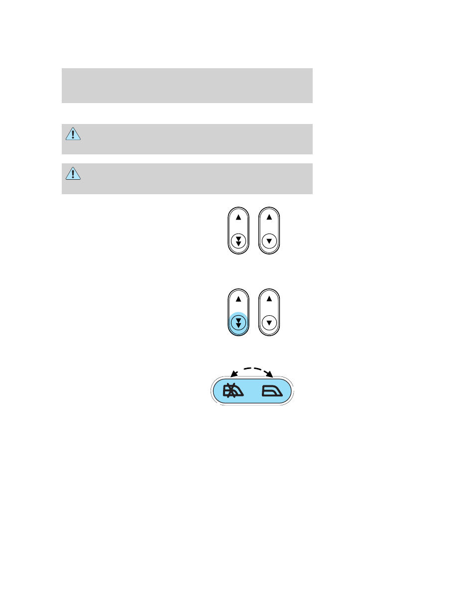 Power windows (if equipped), One touch down, Window lock (if equipped) | Power windows, Driver controls | FORD 2006 F-150 v.1 User Manual | Page 70 / 336