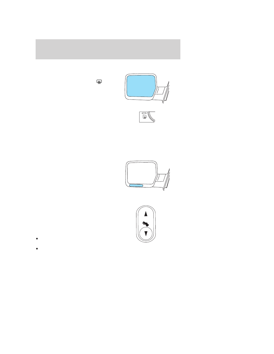 Heated outside mirrors (if equipped), Power adjustable foot pedals (if equipped), Driver controls | FORD 2006 F-150 v.1 User Manual | Page 73 / 336