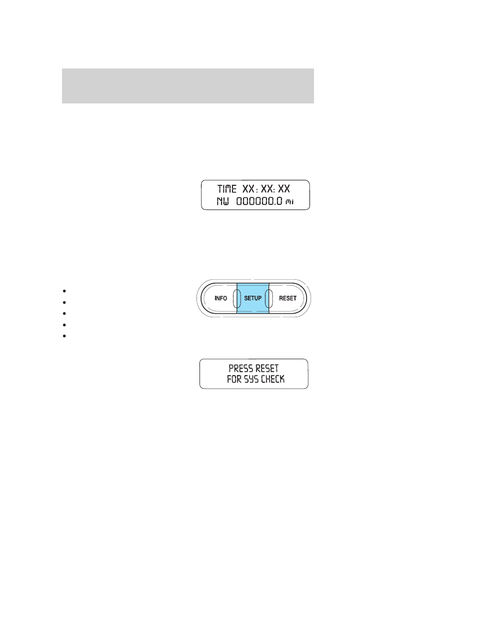 Trip elapsed drive time, Setup menu, System check | Driver controls | FORD 2006 F-150 v.1 User Manual | Page 88 / 336