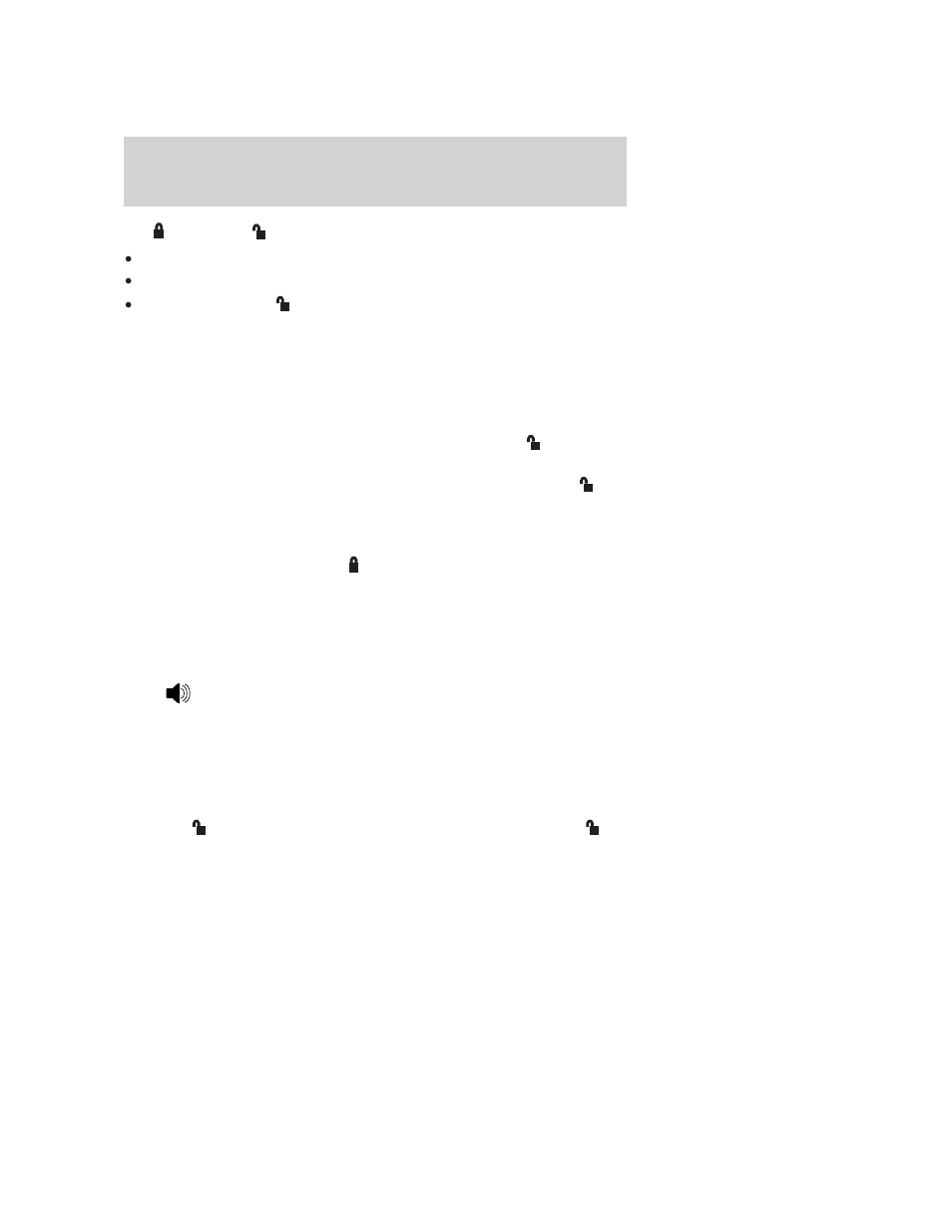 Sounding a panic alarm, Memory feature (if equipped), Locks and security | FORD 2006 F-150 v.1 User Manual | Page 99 / 336