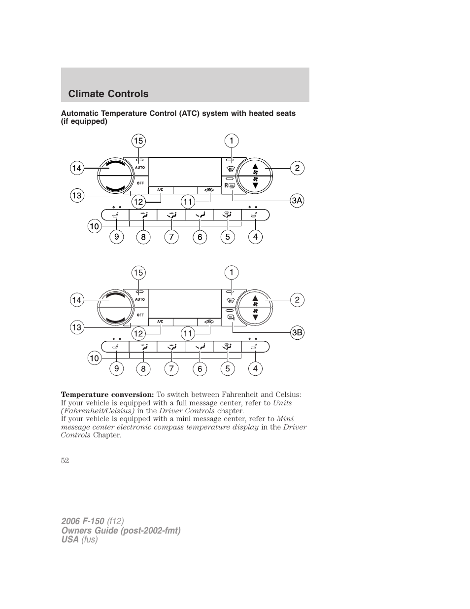 FORD 2006 F-150 v.2 User Manual | Page 52 / 336