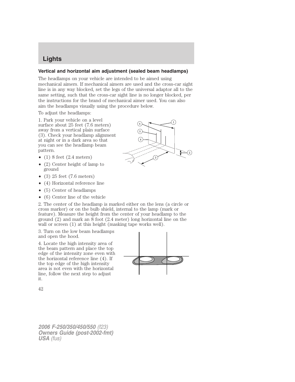 Lights | FORD 2006 F-550 v.1 User Manual | Page 42 / 312