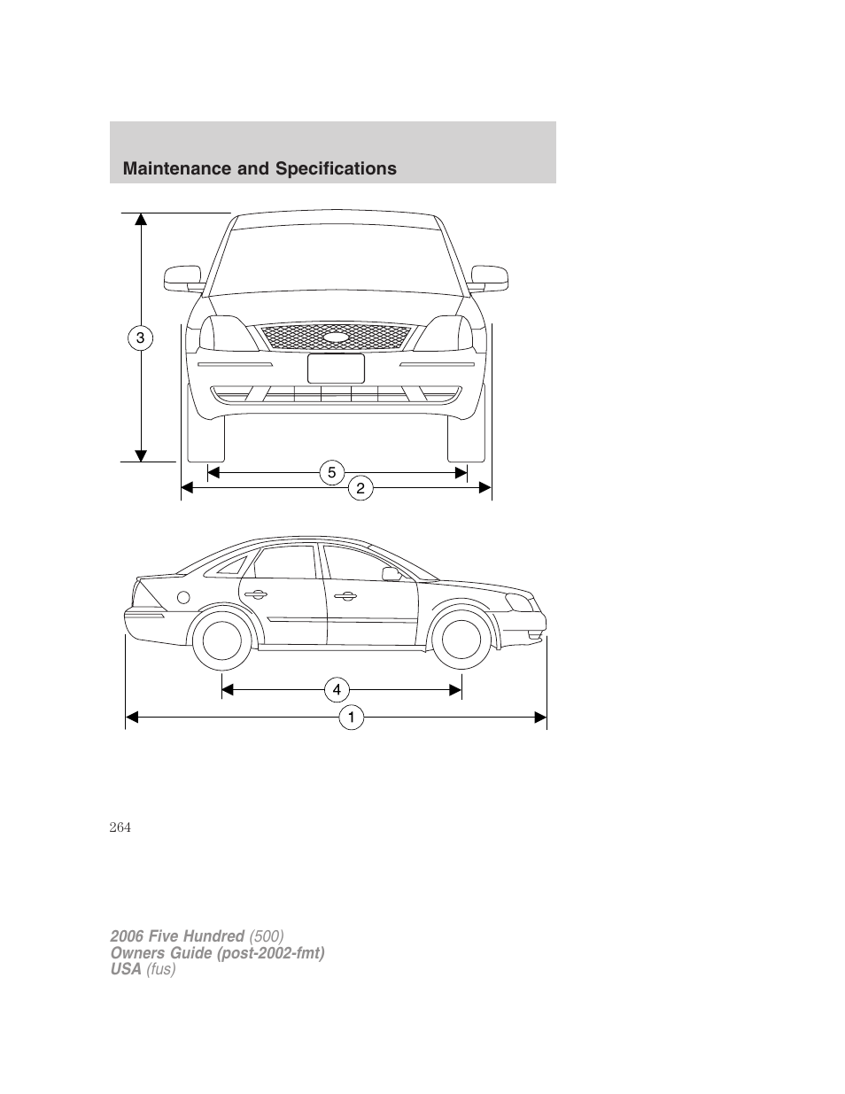 FORD 2006 Five Hundred v.2 User Manual | Page 264 / 280