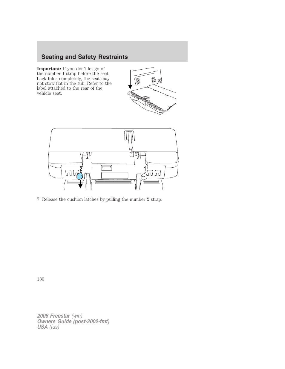 FORD 2006 Freestar v.1 User Manual | Page 130 / 320