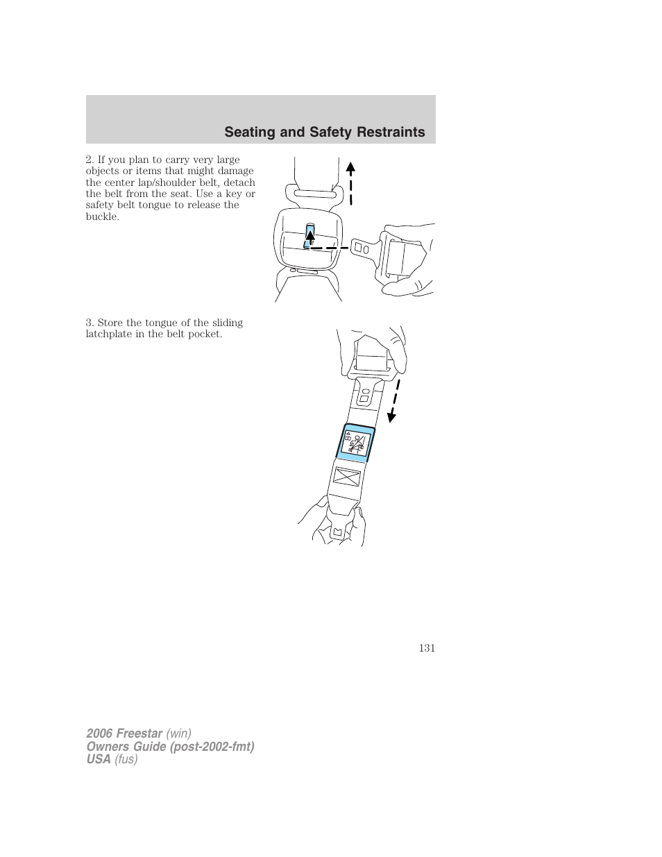 FORD 2006 Freestar v.2 User Manual | Page 131 / 328