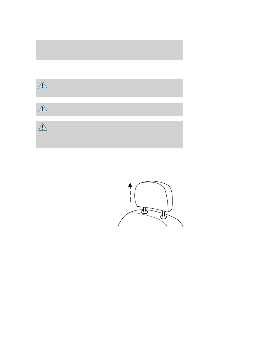 Seating and safety restraints, Seating, Adjustable head restraints | FORD 2006 Freestyle v.2 User Manual | Page 105 / 288