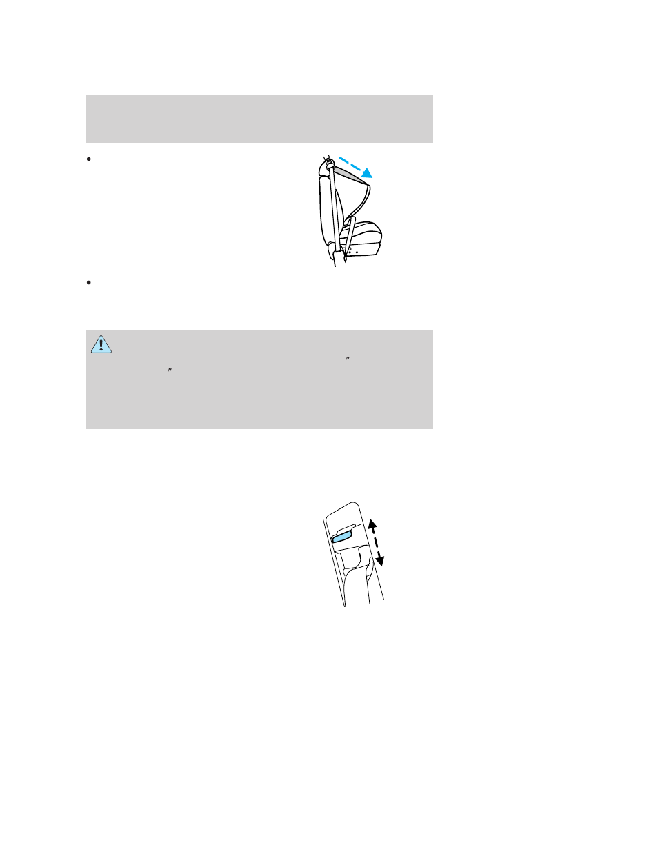 How to disengage the automatic locking mode, Safety belt height adjustment, Seating and safety restraints | FORD 2006 Freestyle v.2 User Manual | Page 125 / 288