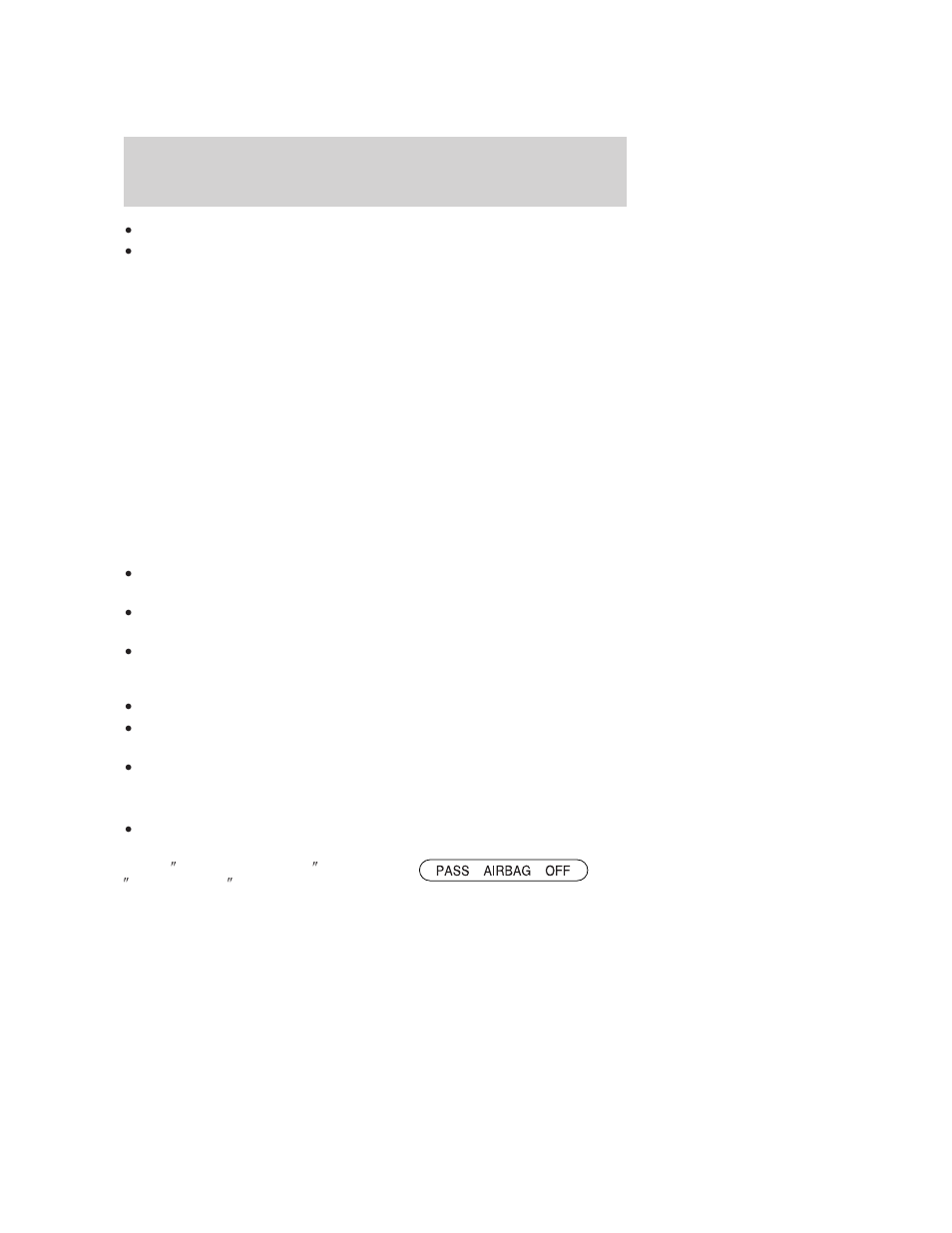 Front passenger sensing system, Seating and safety restraints | FORD 2006 Freestyle v.2 User Manual | Page 137 / 288