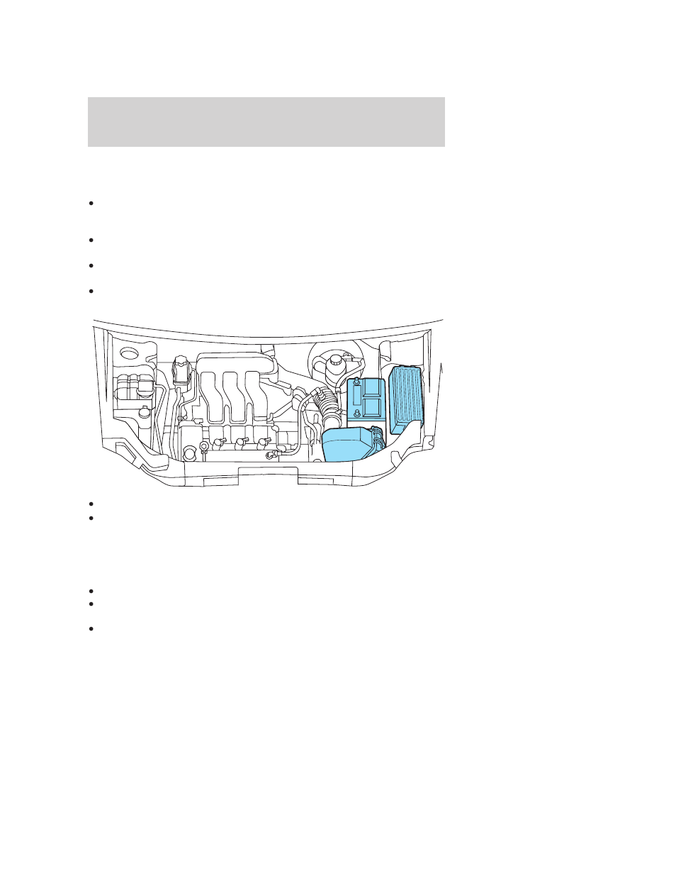 Engine, Plastic (non-painted) exterior parts, Cleaning | FORD 2006 Freestyle v.2 User Manual | Page 238 / 288