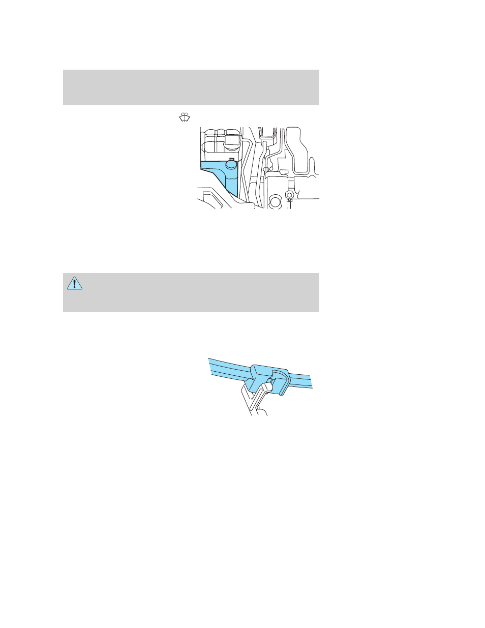 Windshield washer fluid, Changing the wiper blades, Maintenance and specifications | FORD 2006 Freestyle v.2 User Manual | Page 246 / 288