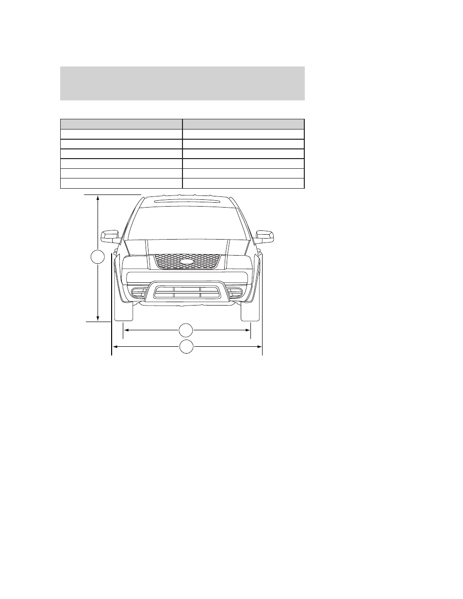 Vehicle dimensions, Maintenance and specifications | FORD 2006 Freestyle v.2 User Manual | Page 275 / 288