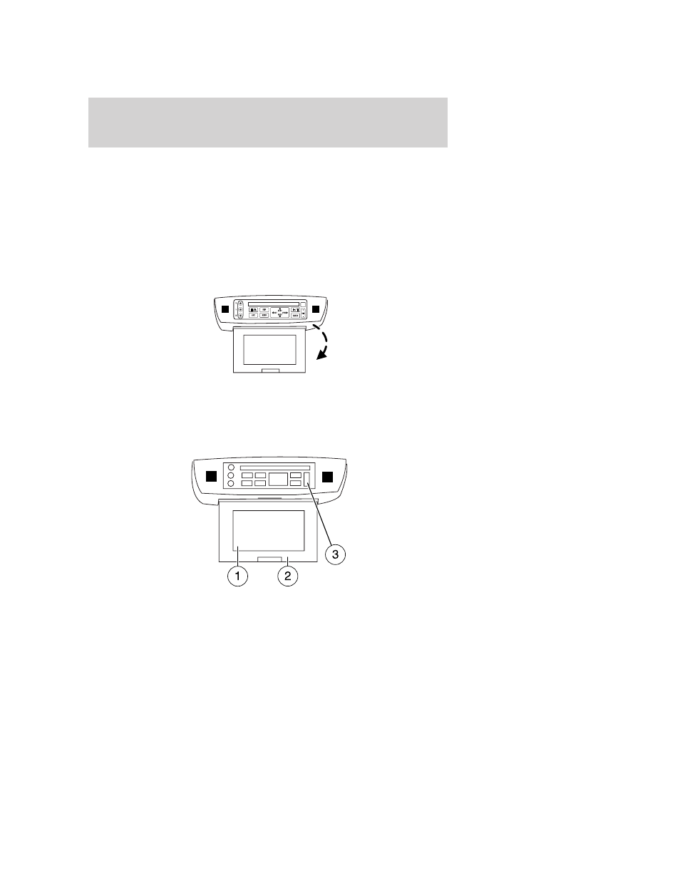 Liquid crystal display (lcd) flip-down screen, Entertainment systems | FORD 2006 Freestyle v.2 User Manual | Page 33 / 288