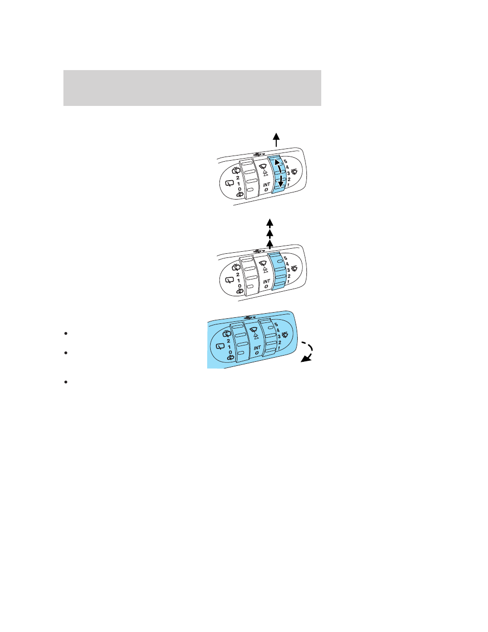 Driver controls, Multi-function lever, Windshield wiper/washer control | FORD 2006 Freestyle v.2 User Manual | Page 61 / 288